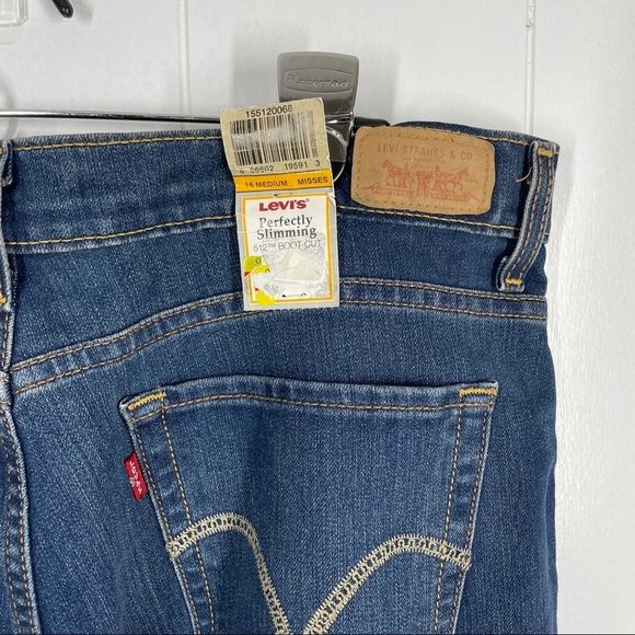 NWT Levi’s Perfectly Slimming 512 Bootcut Jeans Plus Size 16 - Picture 4 of 6